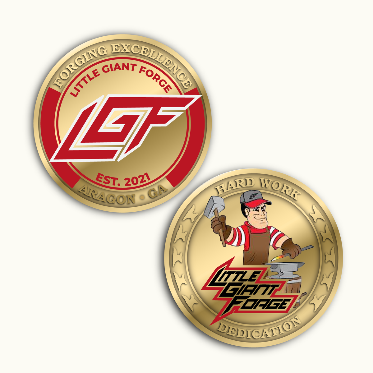 Little Giant Forge Coin - 1.75" - 100 Coins